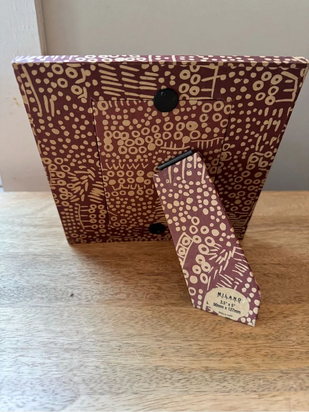 Milano Red and Tan Patterned Picture Frame